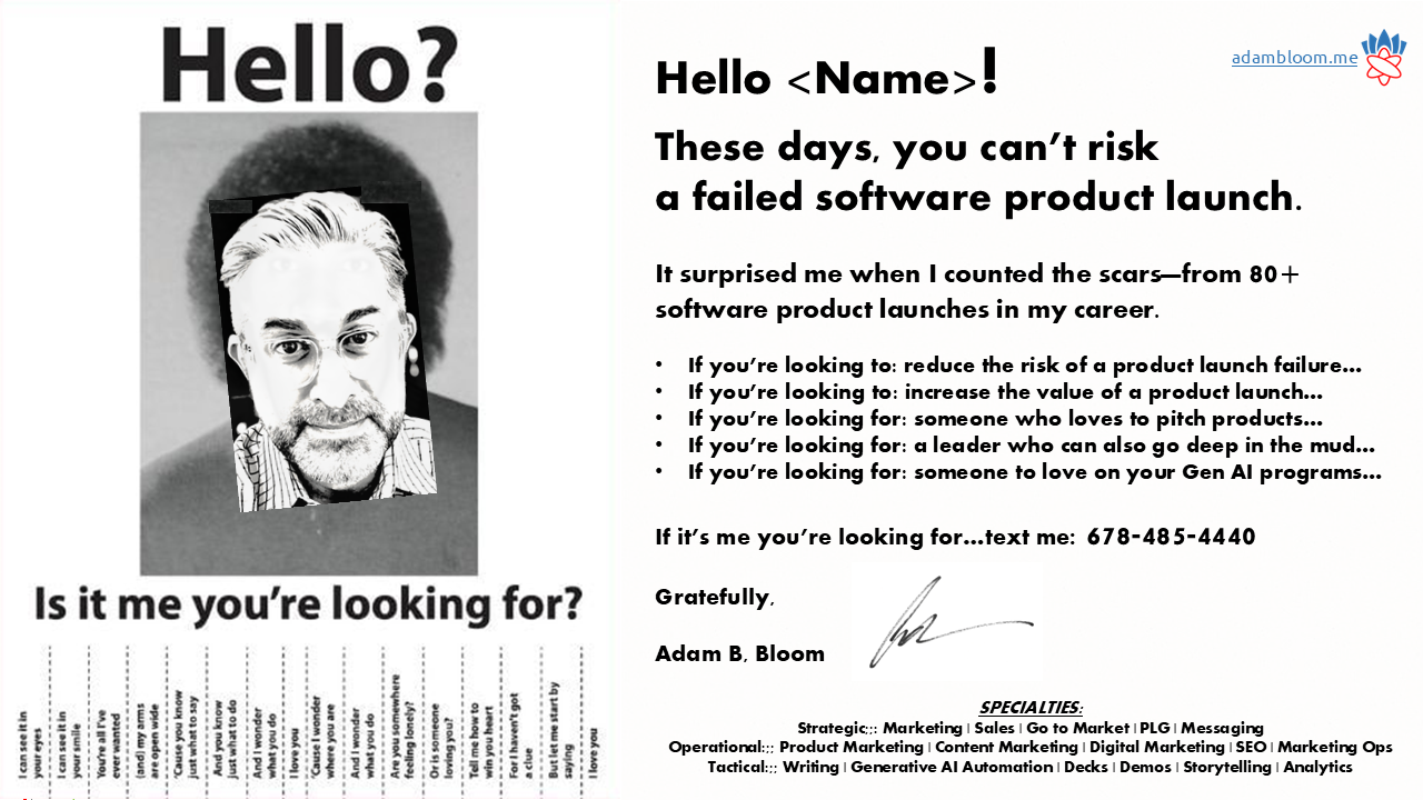 product, marketing, sales, GTM, PLG, messaging