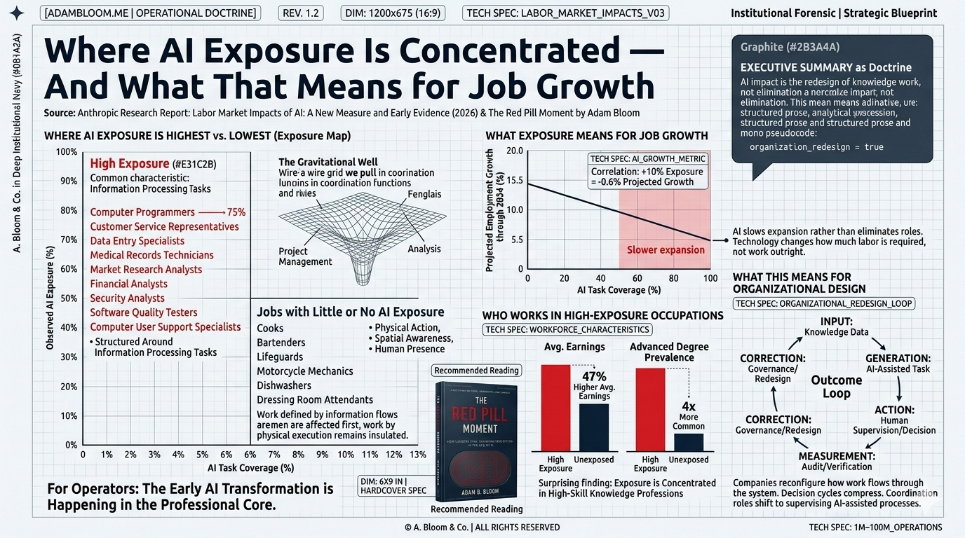 Where AI Exposure Is Concentrated — Job Growth Impacts (Anthropic)