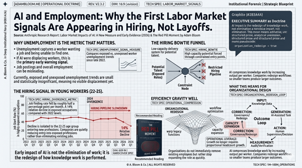 AI and Employment: Why the First Labor Market Signals Are Appearing in Hiring, Not&nbsp;Layoffs