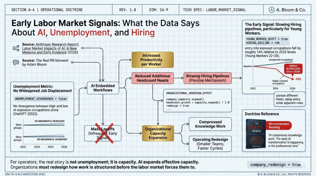 Early Labor Market Signals: What the Data Says About AI, Unemployment, and&nbsp;Hiring